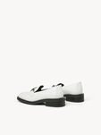 Lederslipper - weiß, WHITE, hi-res