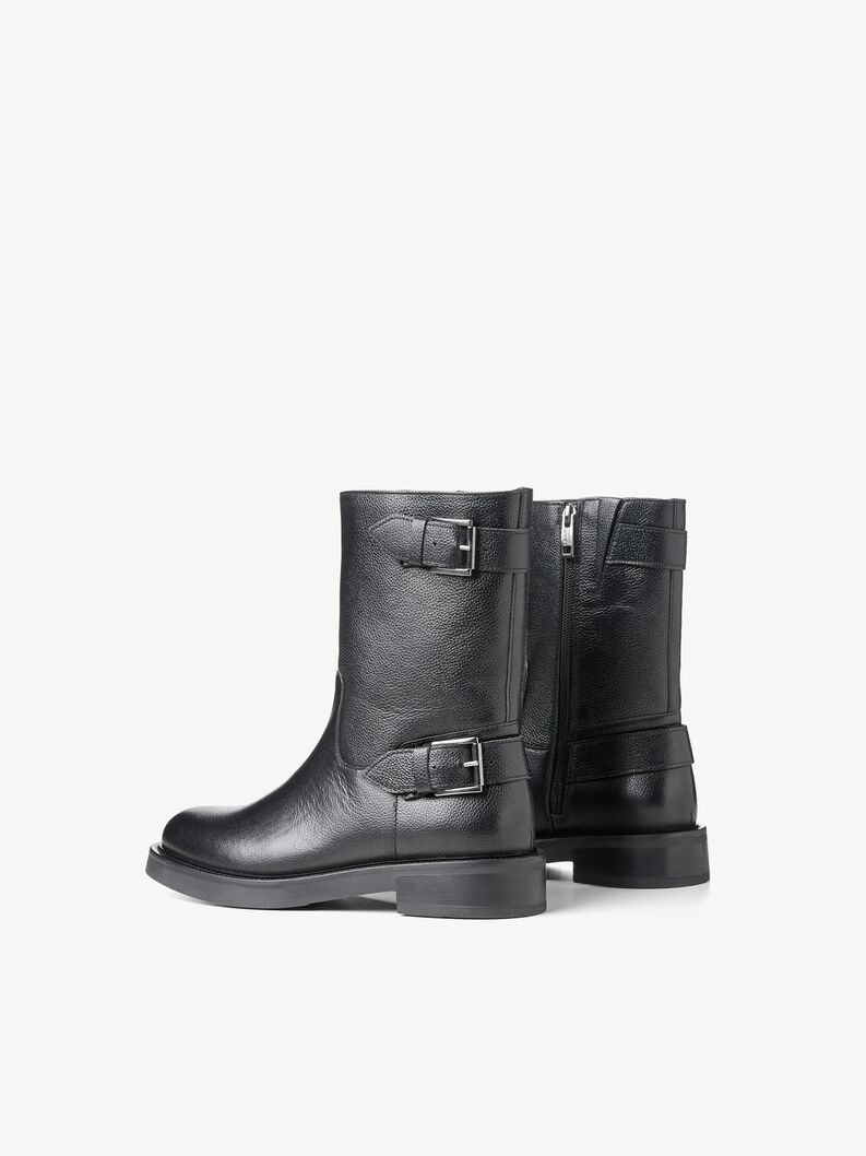 Leather Bootie - black, BLACK LEATHER, hi-res