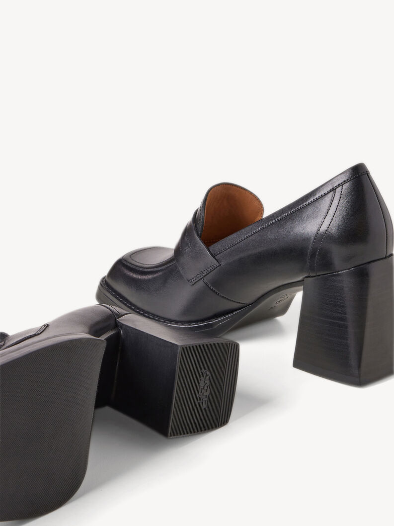 Leather Trotteur - black, BLACK, hi-res