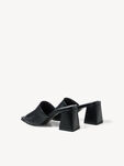 Lederpantolette - schwarz, BLACK, hi-res