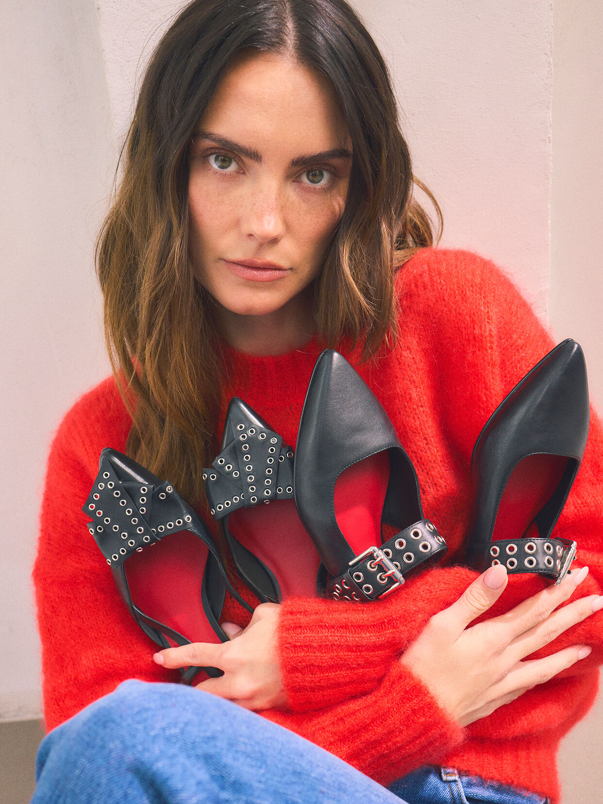 Slingpumps, BLACK, hi-res