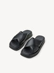Lederpantolette - schwarz, BLACK, hi-res