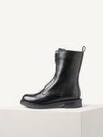 Lederstiefelette - schwarz, BLACK LEATHER, hi-res