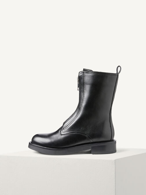 Stiefelette, BLACK LEATHER, hi-res
