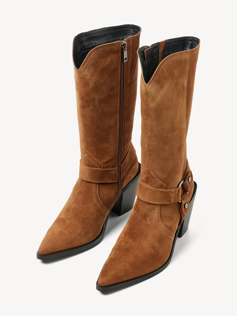 Leather Boots - brown, COGNAC, hi-res