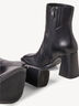 Lederstiefelette - schwarz, BLACK, hi-res