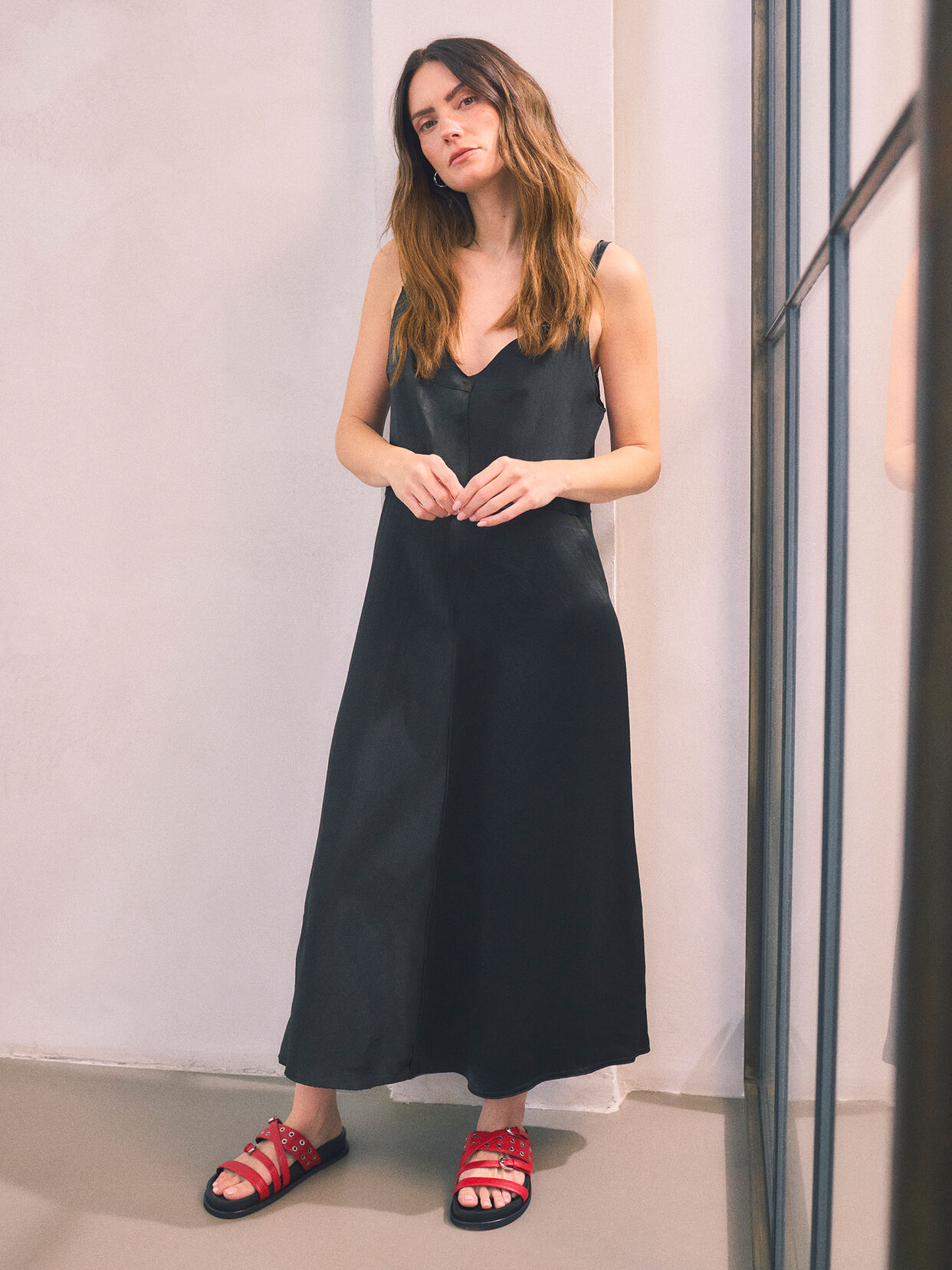 Pantolette, RED, hi-res