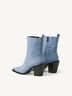 Lederstiefelette - blau, LIGHT BLUE, hi-res