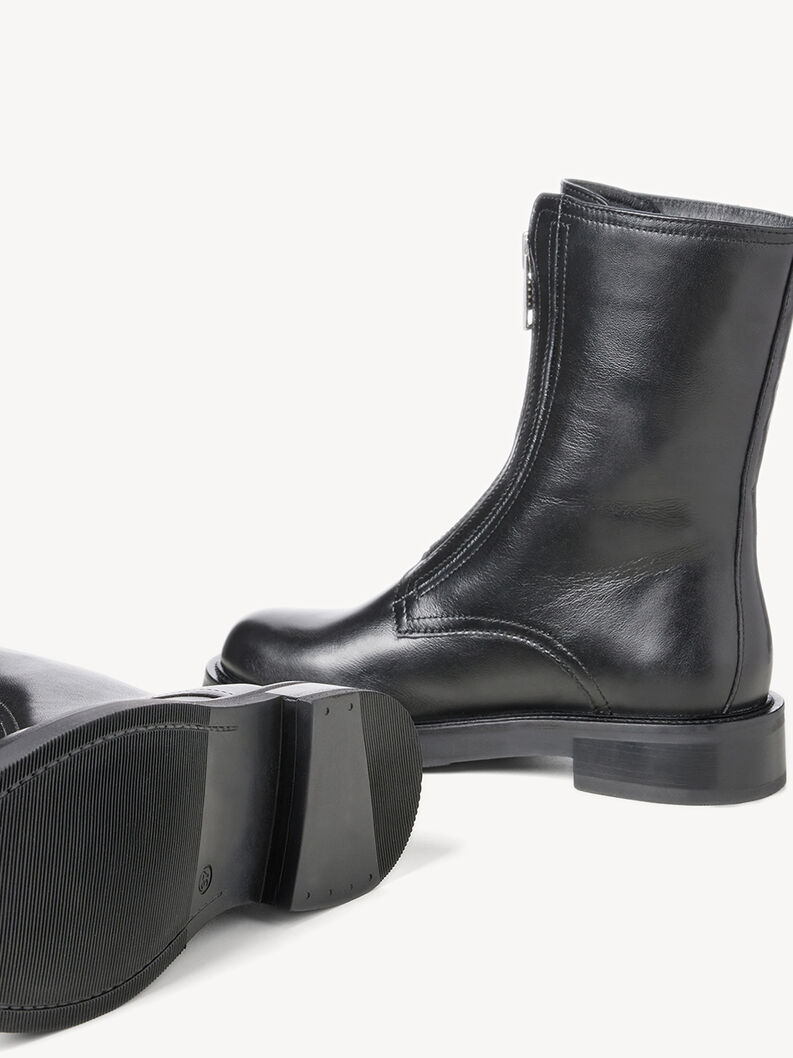 Leather Bootie - black, BLACK LEATHER, hi-res