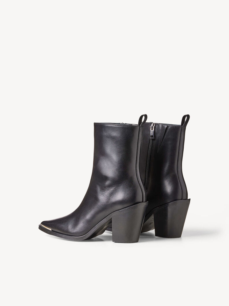 Bottine en cuir - noir, BLACK LEATHER, hi-res