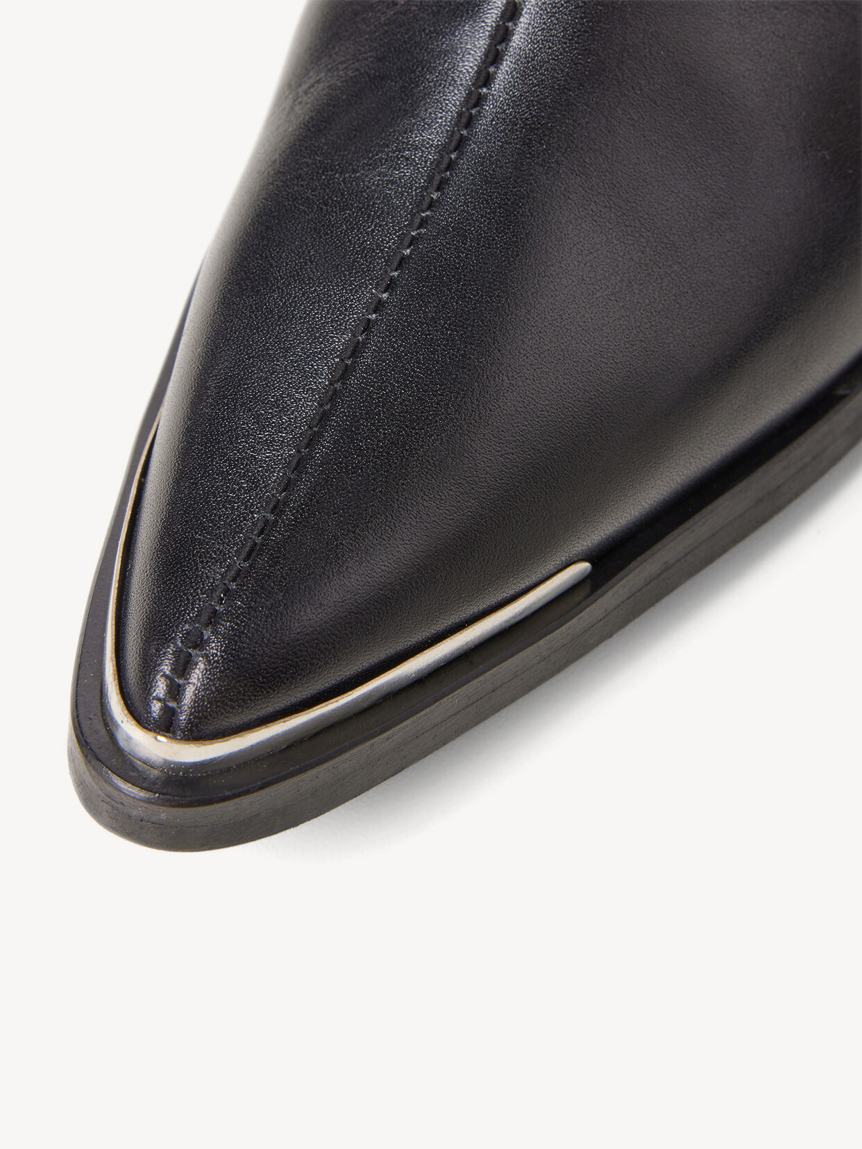 Lederstiefelette - schwarz, BLACK LEATHER, hi-res