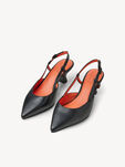 Lederslingpumps - schwarz, BLACK, hi-res