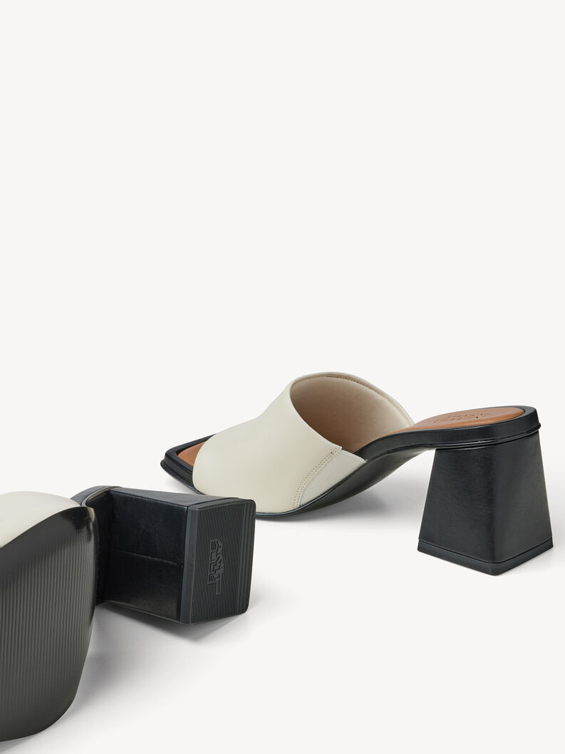 Leather Mule - beige, IVORY COMB, hi-res