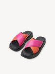 Lederpantolette - rosa, PINK COMB, hi-res