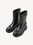 Lederstiefelette - schwarz, BLACK LEATHER, hi-res