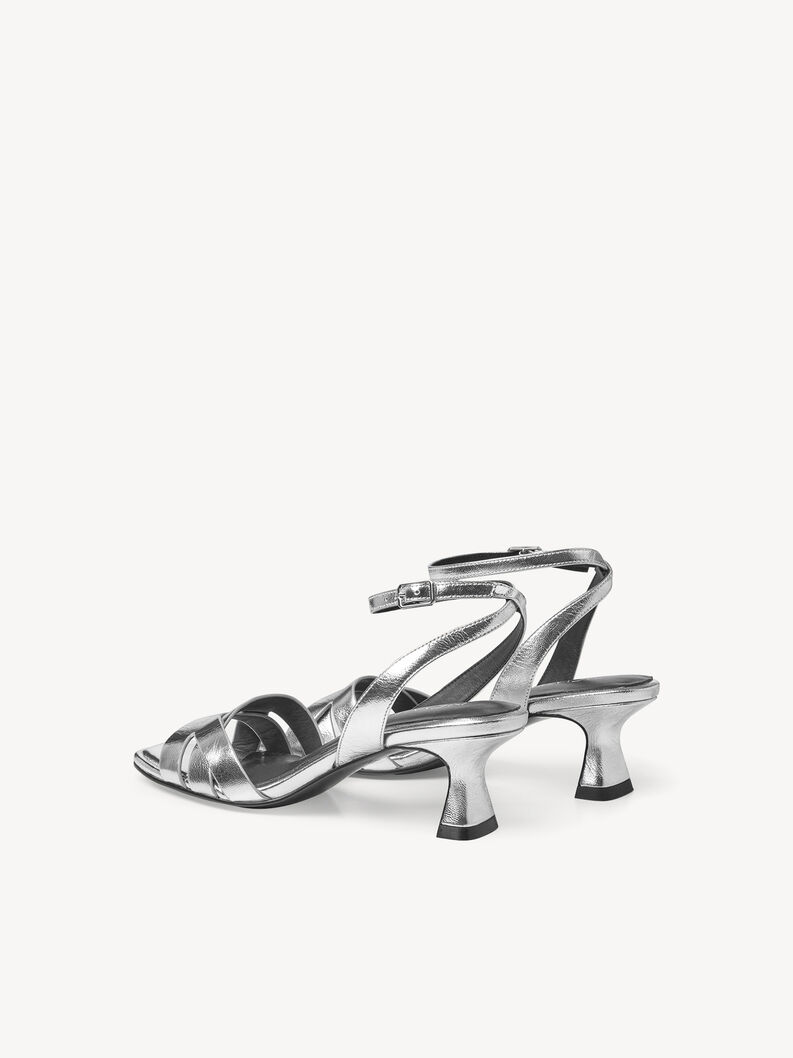 Heeled sandal, SILVER, hi-res
