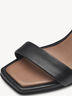 Leather Heeled sandal - black, BLACK, hi-res