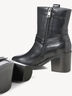 Lederstiefelette - schwarz, BLACK LEATHER, hi-res