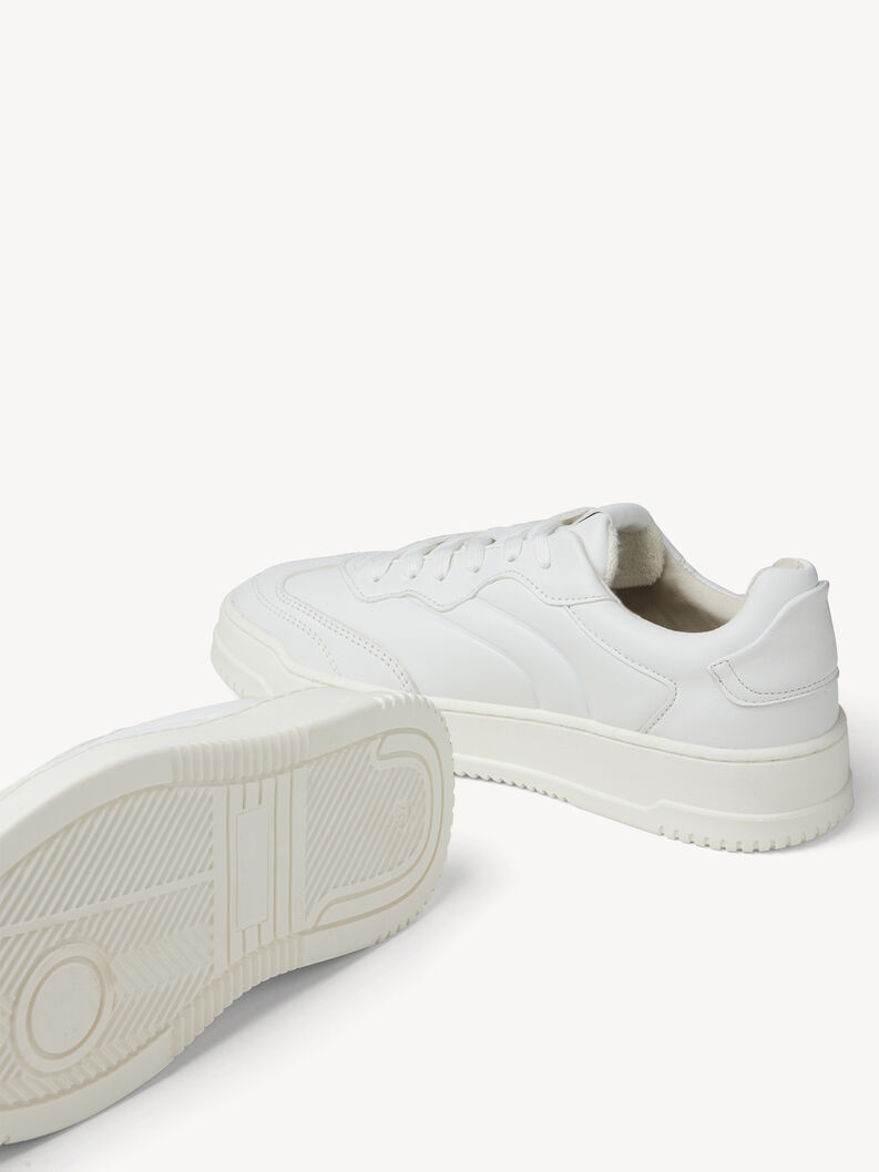 Leren Sneaker - wit, WHITE, hi-res
