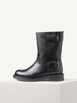 Lederstiefelette - schwarz, BLACK LEATHER, hi-res