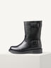 Lederstiefelette - schwarz, BLACK LEATHER, hi-res