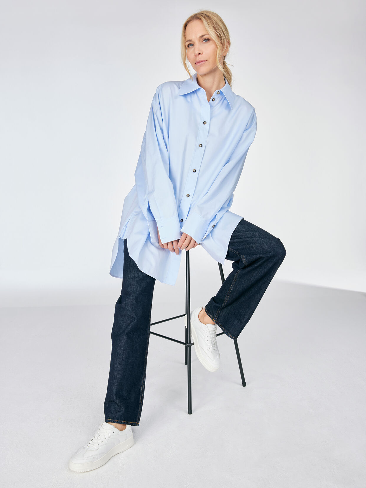 Ledersneaker - wei&szlig;, WHITE, hi-res