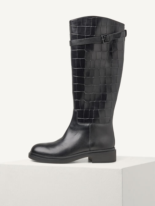 Stiefel, BLACK CROCO, hi-res