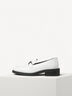 Leather Slipper - white, WHITE, hi-res
