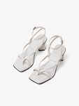 Ledersandalette - grau, PALE GREY, hi-res
