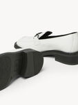 Lederslipper - weiß, WHITE, hi-res