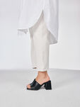 Lederpantolette - schwarz, BLACK, hi-res