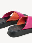 Lederpantolette - rosa, PINK COMB, hi-res