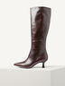 Leather Bootie - brown, MOCCA, hi-res