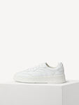 Ledersneaker - weiß, WHITE, hi-res