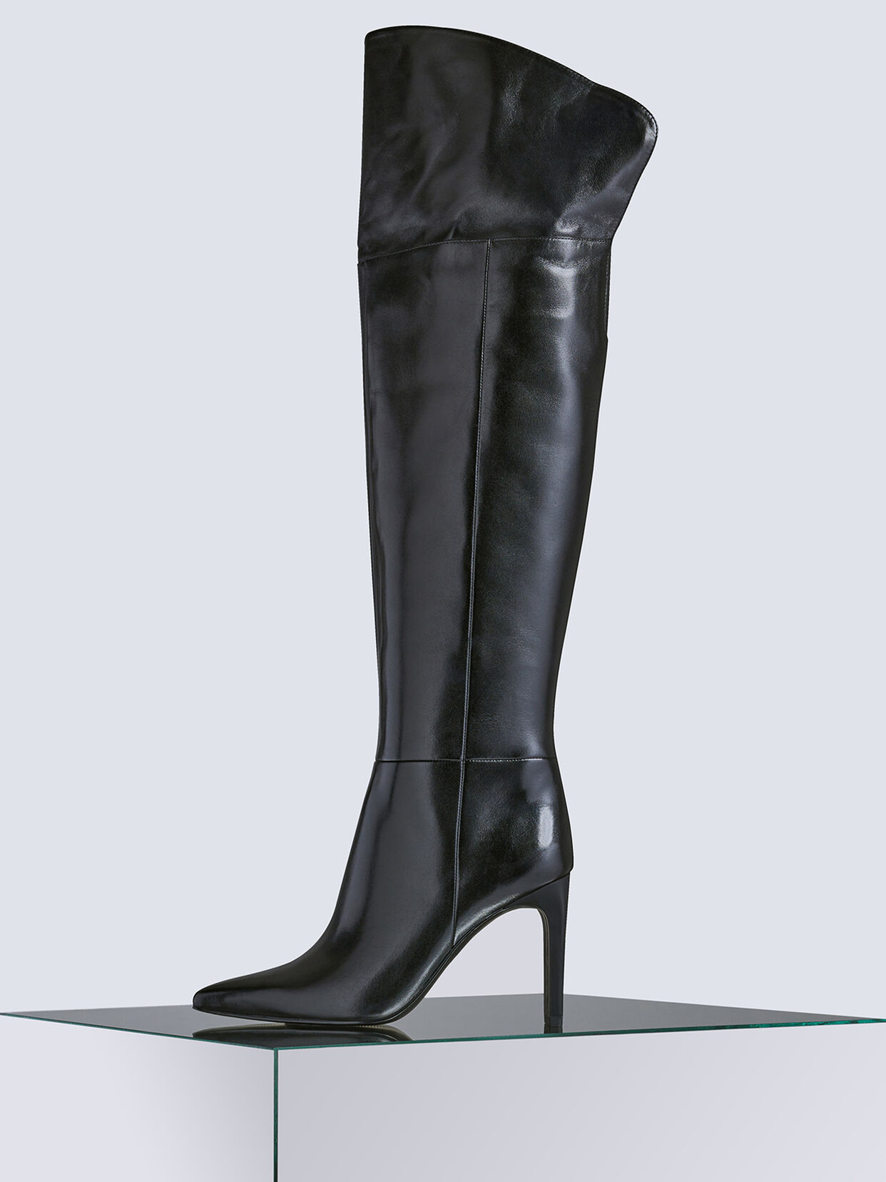 Overknee - schwarz, BLACK, hi-res