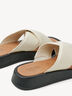 Lederpantolette - beige, IVORY COMB, hi-res