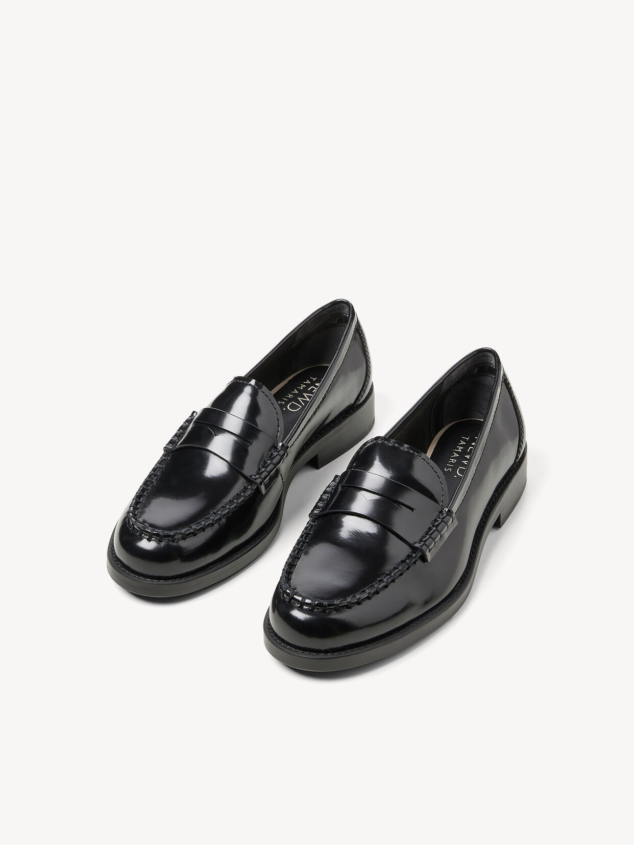 Lederslipper - schwarz, BLACK BRUSH, hi-res