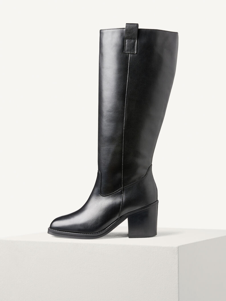 Lederstiefel - schwarz, BLACK LEATHER, hi-res