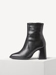 Lederstiefelette - schwarz, BLACK, hi-res