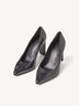 Escarpin en cuir - noir, BLACK, hi-res