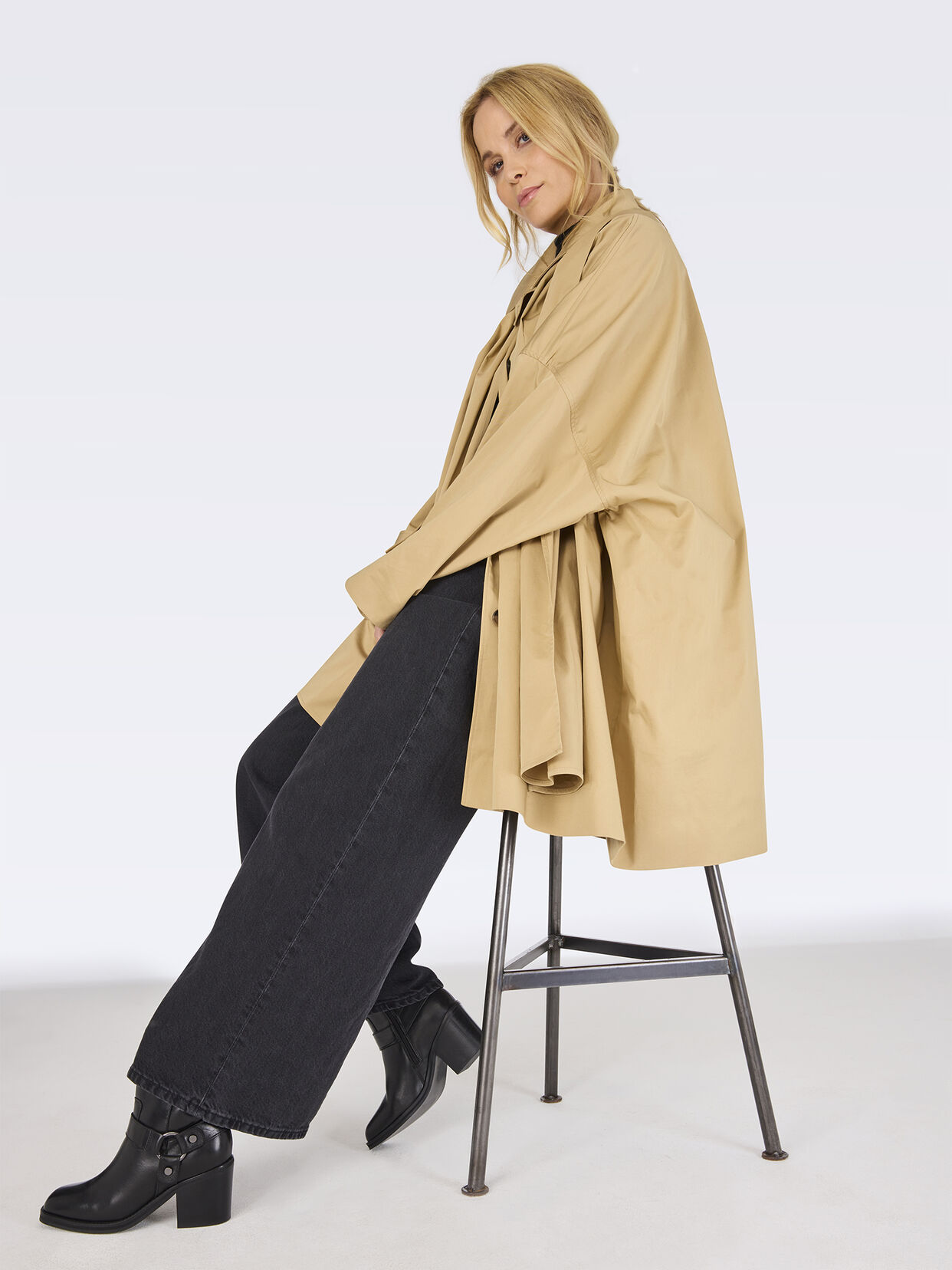 Lederstiefelette - schwarz, BLACK LEATHER, hi-res