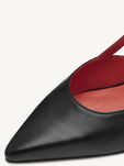 Lederslingpumps - schwarz, BLACK, hi-res