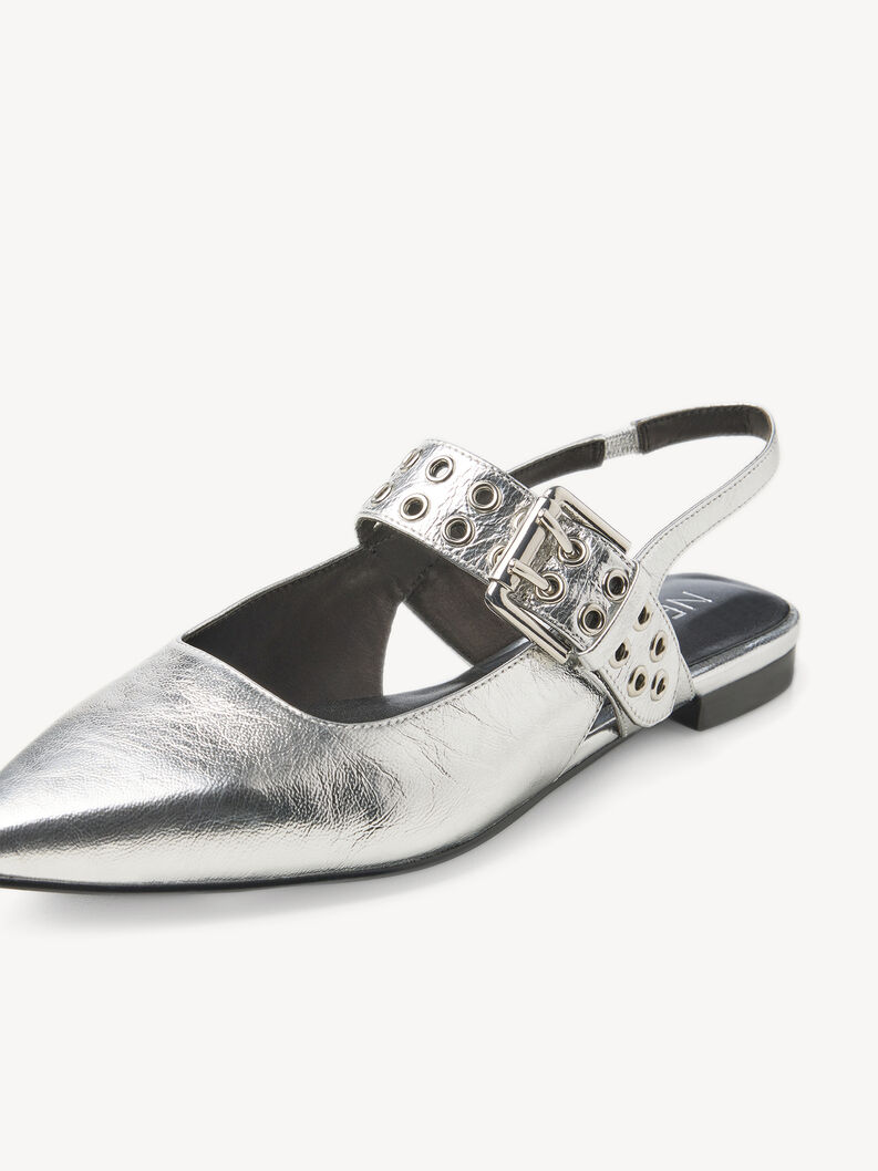 sling pumps, SILVER, hi-res