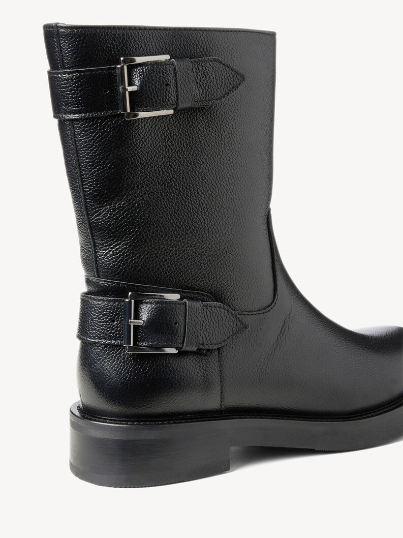 Leather Bootie - black, BLACK LEATHER, hi-res