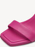 Sandale à talon en cuir - rose fuchsia, rose fuchsia, hi-res