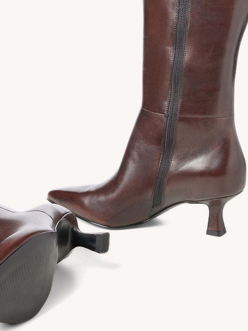 Leather Bootie - brown, MOCCA, hi-res