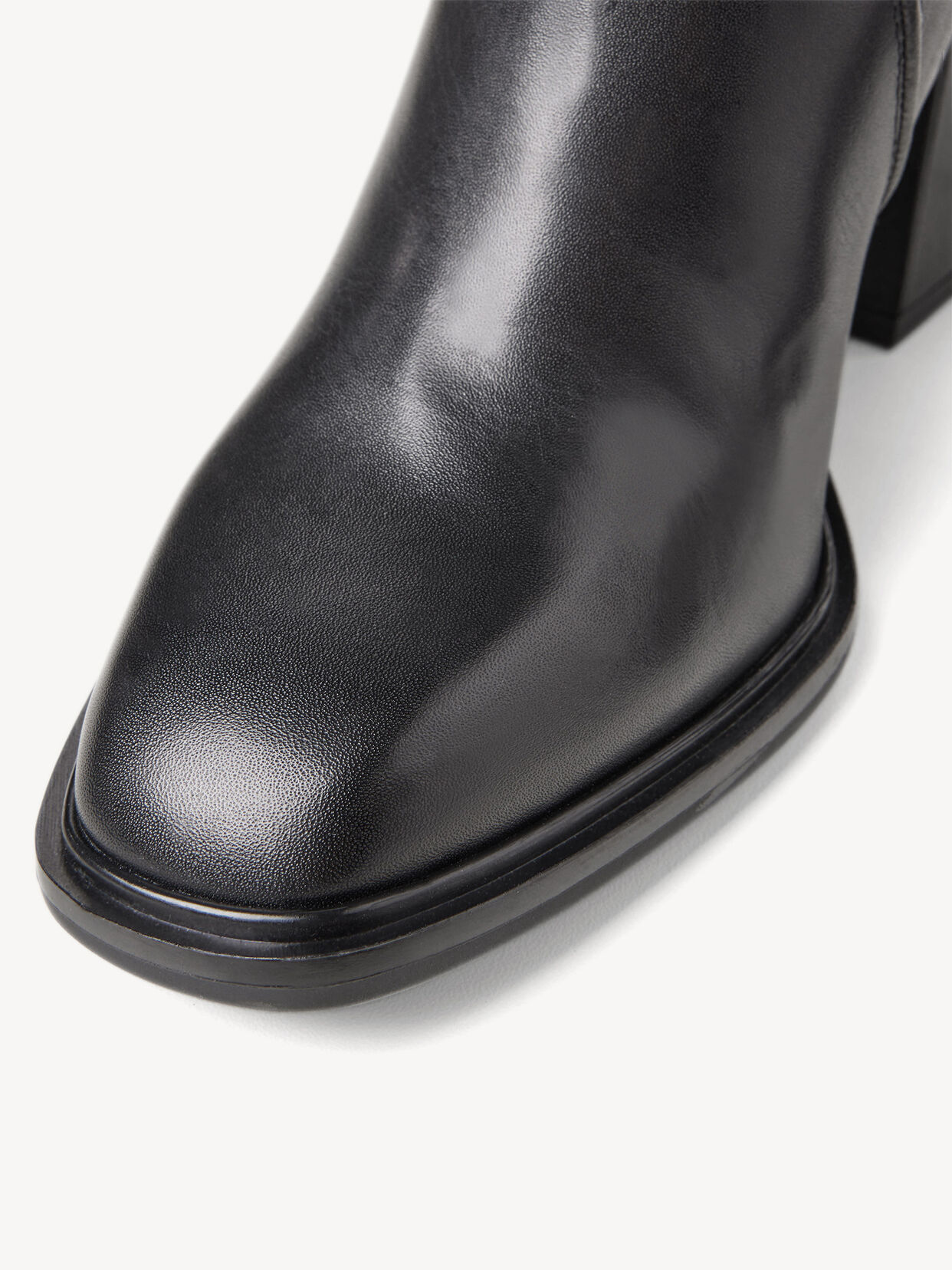 Lederstiefelette - schwarz, BLACK, hi-res