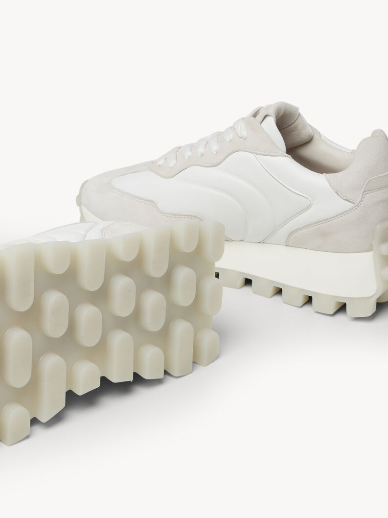 Leather Sneaker - beige, CREAM COMB, hi-res