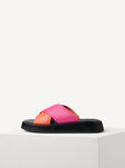 Lederpantolette - rosa, PINK COMB, hi-res