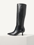 Lederstiefelette - schwarz, BLACK, hi-res